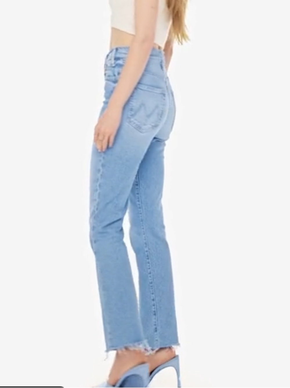MOTHER The Hustler Ankle Fray Jeans - Picture 2 of 7